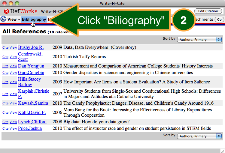 How to deals do a bibliography