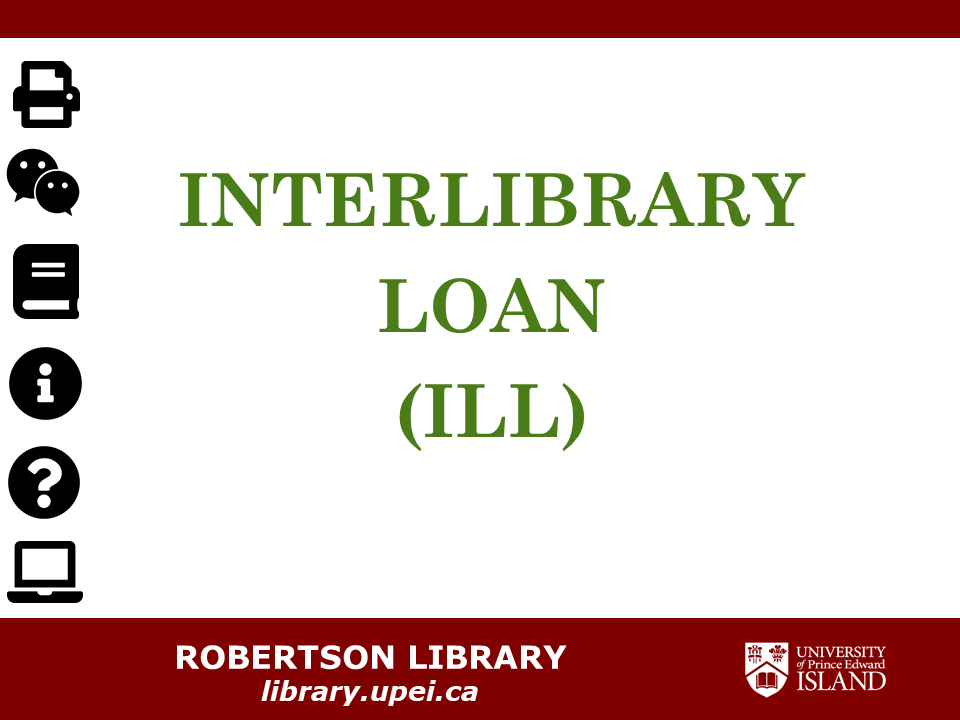 Interlibrary Loan Title Slide