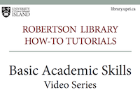Basic Academic Skills Video Series