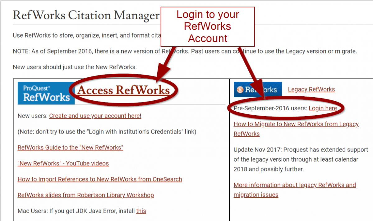  Login to your RefWorks account.