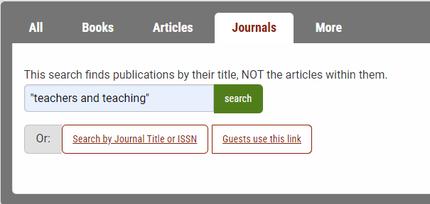 I need to find a specific journal. | ROBERTSON LIBRARY