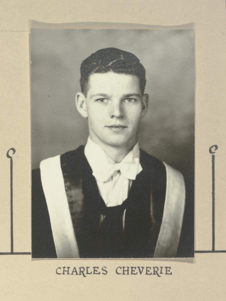 Charles Cheverie's graduation SDU graduation photo. 