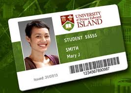 Sample UPEI Campus (ID) card showing ID number
